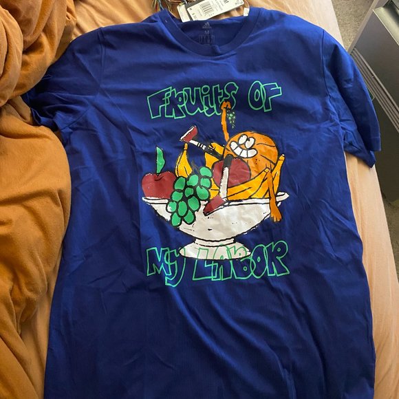 Adidas LIL Stripe Fruits FRUITS OF MY LABOR Graphic T-Shirt - Picture 1 of 2